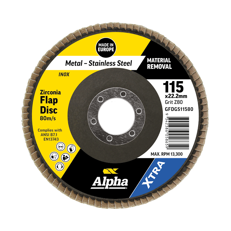 WANKADA 120 Grit Zirconia Flap Disc 4-1/2 x 7/8-Inch WANKADA 120 Grit Zirconia Flap Disc 4-1/2 x 7/8-Inch