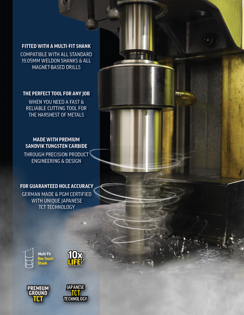 Alpha annular cutter lasts ten times longer Alpha Tools